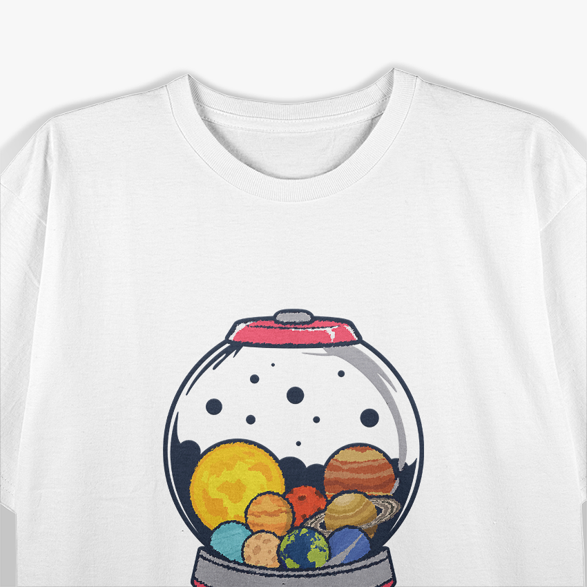 Candy Planet Machine Sweet Universe Fantasy Space Lover T-Shirt