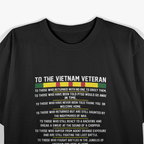 Thank You Vietnam Veterans Tribute Patriotic Military T-Shirt