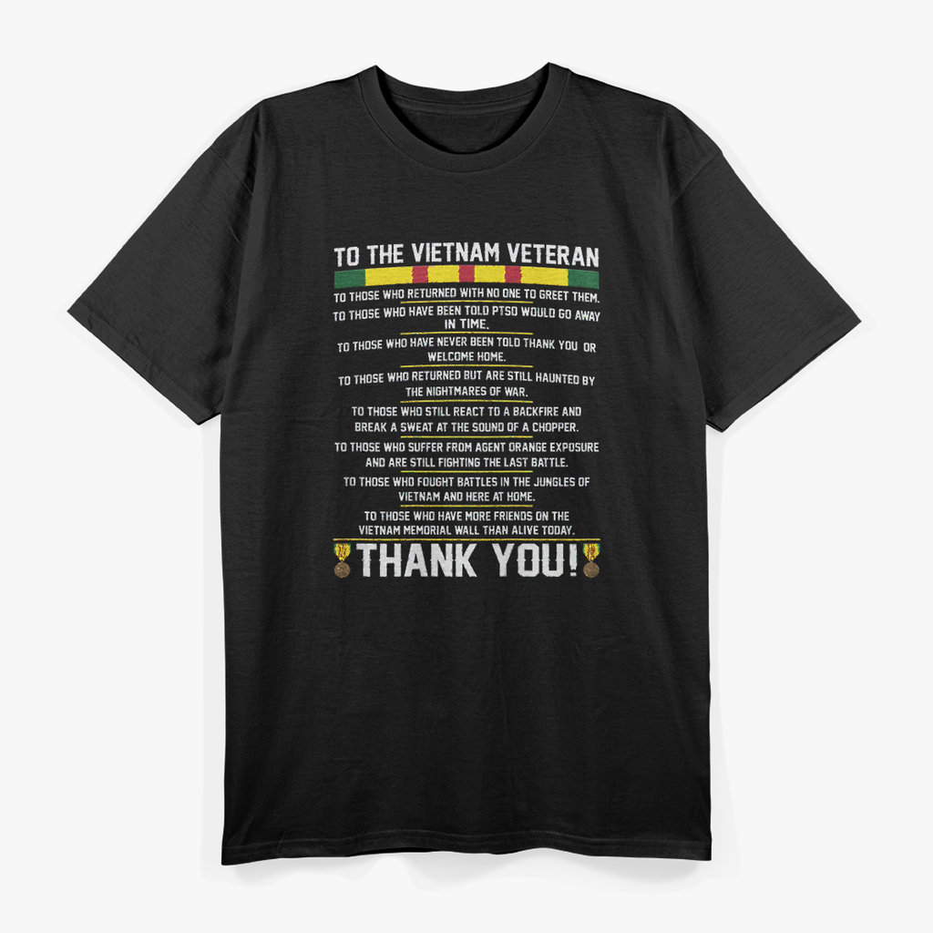 Thank You Vietnam Veterans Tribute Patriotic Military T-Shirt