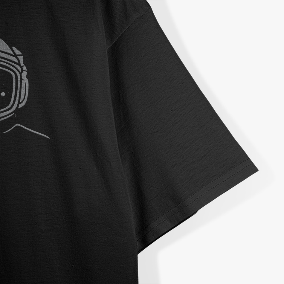 View of Astronaut Floating in Space Cosmic Galaxy Sci-Fi T-Shirt