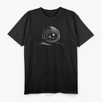 View of Astronaut Floating in Space Cosmic Galaxy Sci-Fi T-Shirt