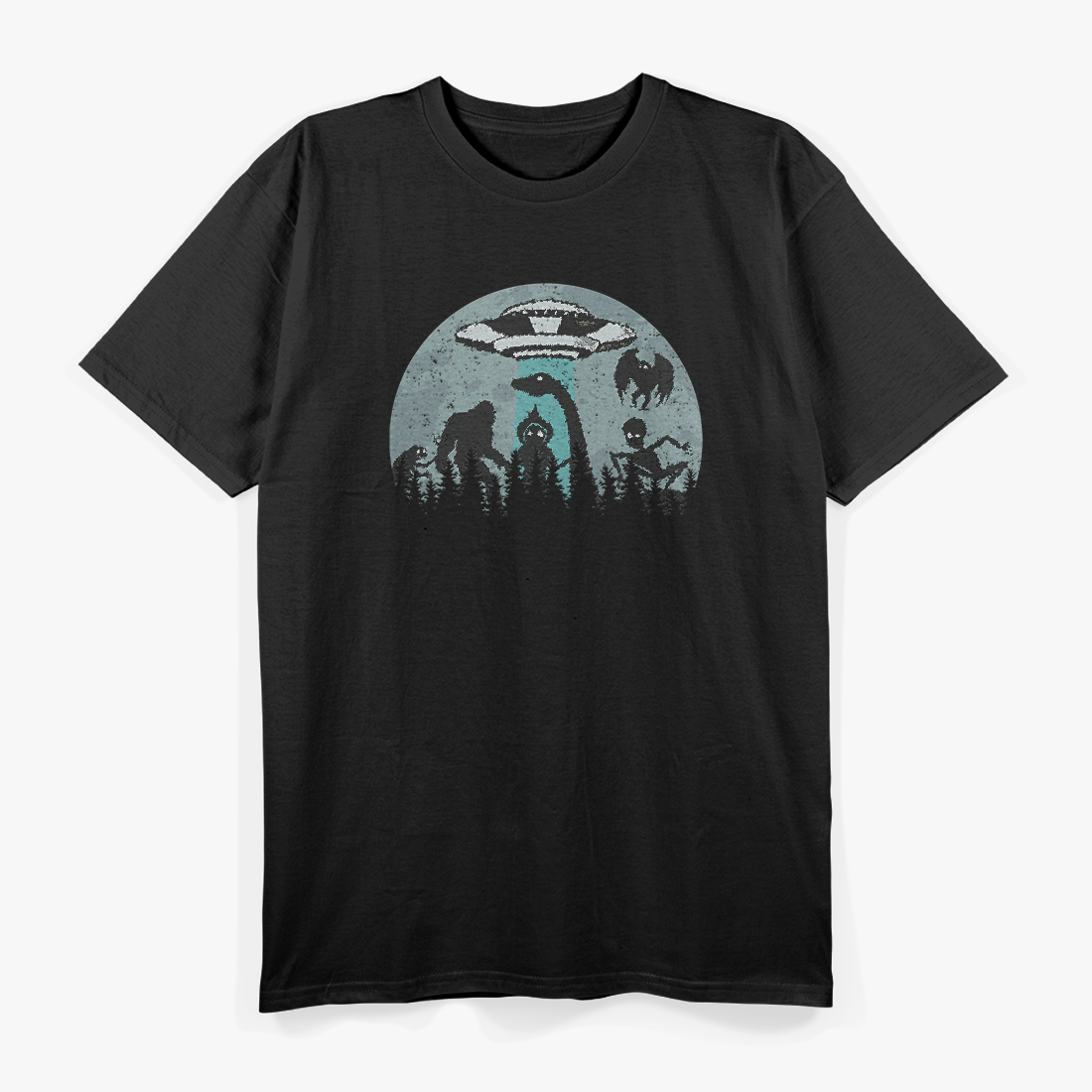 Cryptid Legends: Bigfoot, UFOs, Loch Ness, Mothman & Aliens T-Shirt