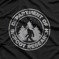 Bigfoot Research Department Funny Sasquatch T-Shirt