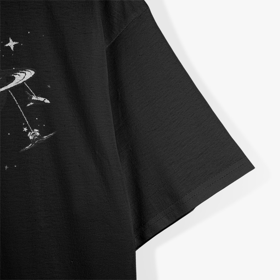 Saturn Carousels Whimsical Space and Astronomy Fantasy Art T-Shirt