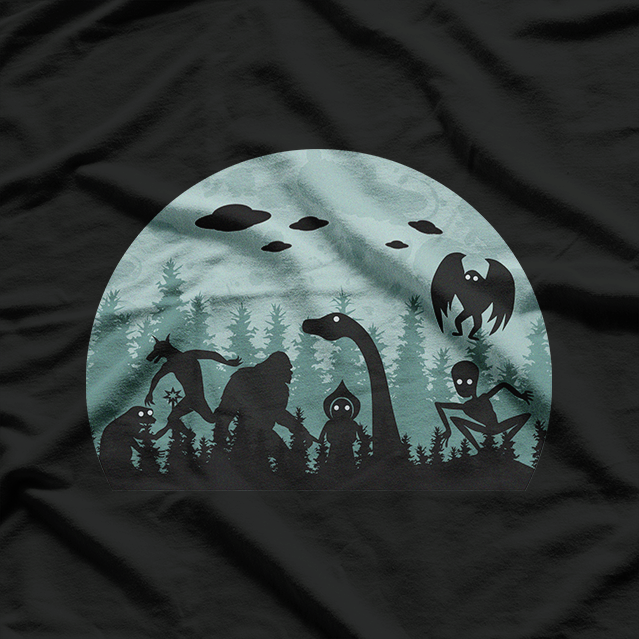 Legendary Cryptids: Bigfoot, UFOs, Loch Ness, Mothman & Aliens T-Shirt