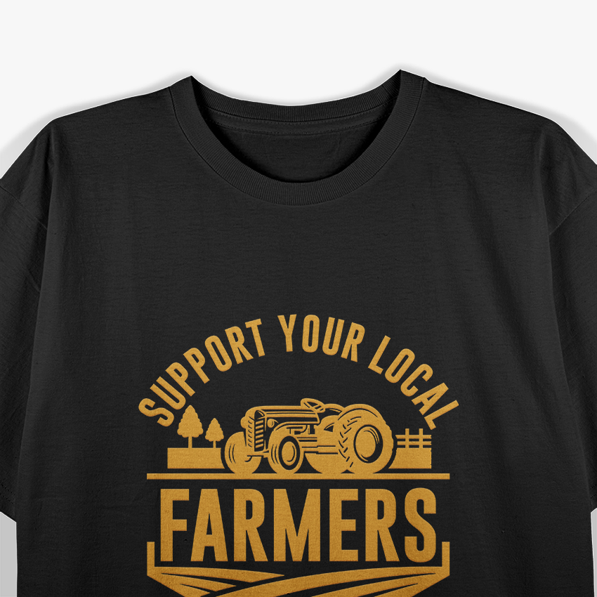 Farm - Local Food Support Farmers Patriotic Farming T-Shirt
