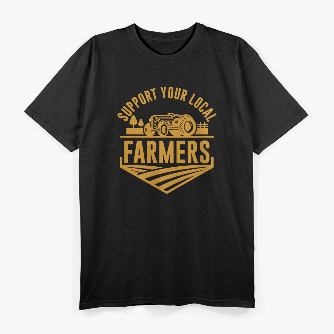 Farm - Local Food Support Farmers Patriotic Farming T-Shirt