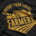 Farm - Local Food Support Farmers Patriotic Farming T-Shirt