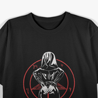 Bad Nun Sexy Dark Gothic Rebel Aesthetic Punk Alt Edgy Devilish T-Shirt