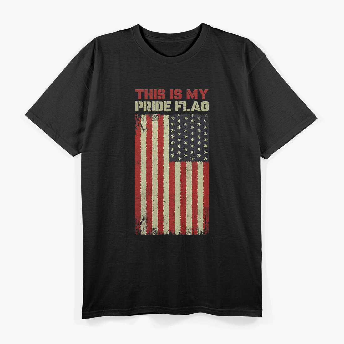 This Is My Pride Flag – USA Patriotic 4th of July American Flag T-Shirt