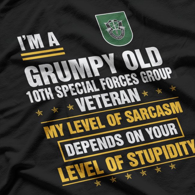 10th Special Forces Group Veteran: Elite Military Pride T-Shirt