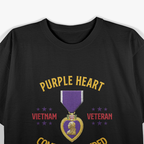 Purple Heart Vietnam Veteran: Honor & Sacrifice T-Shirt