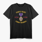 Purple Heart Vietnam Veteran: Honor & Sacrifice T-Shirt