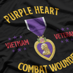 Purple Heart Vietnam Veteran: Honor & Sacrifice T-Shirt