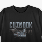 USA Military Warbird Chinook Helicopter Pilot Aviation T-Shirt