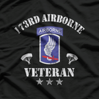173rd Airborne Brigade Veteran: Sky Soldiers Pride T-Shirt