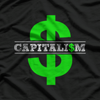 Capitalist Conservative Investor Dollar Money Stocks T-Shirt