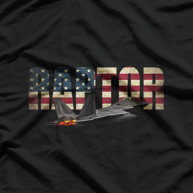 Fighter Plane Raptor F-22 Aviation T-Shirt