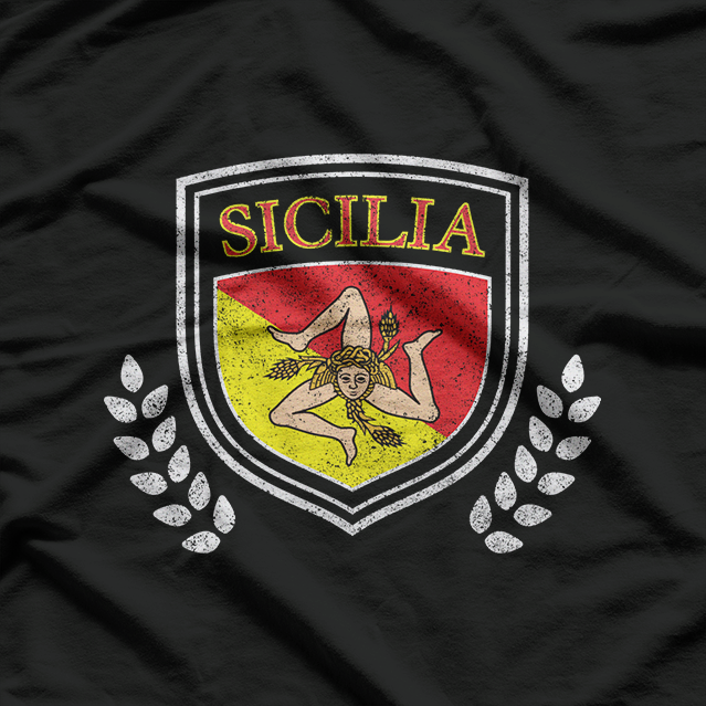 Sicilia Italia Flag: Proud Sicilian Heritage T-Shirt