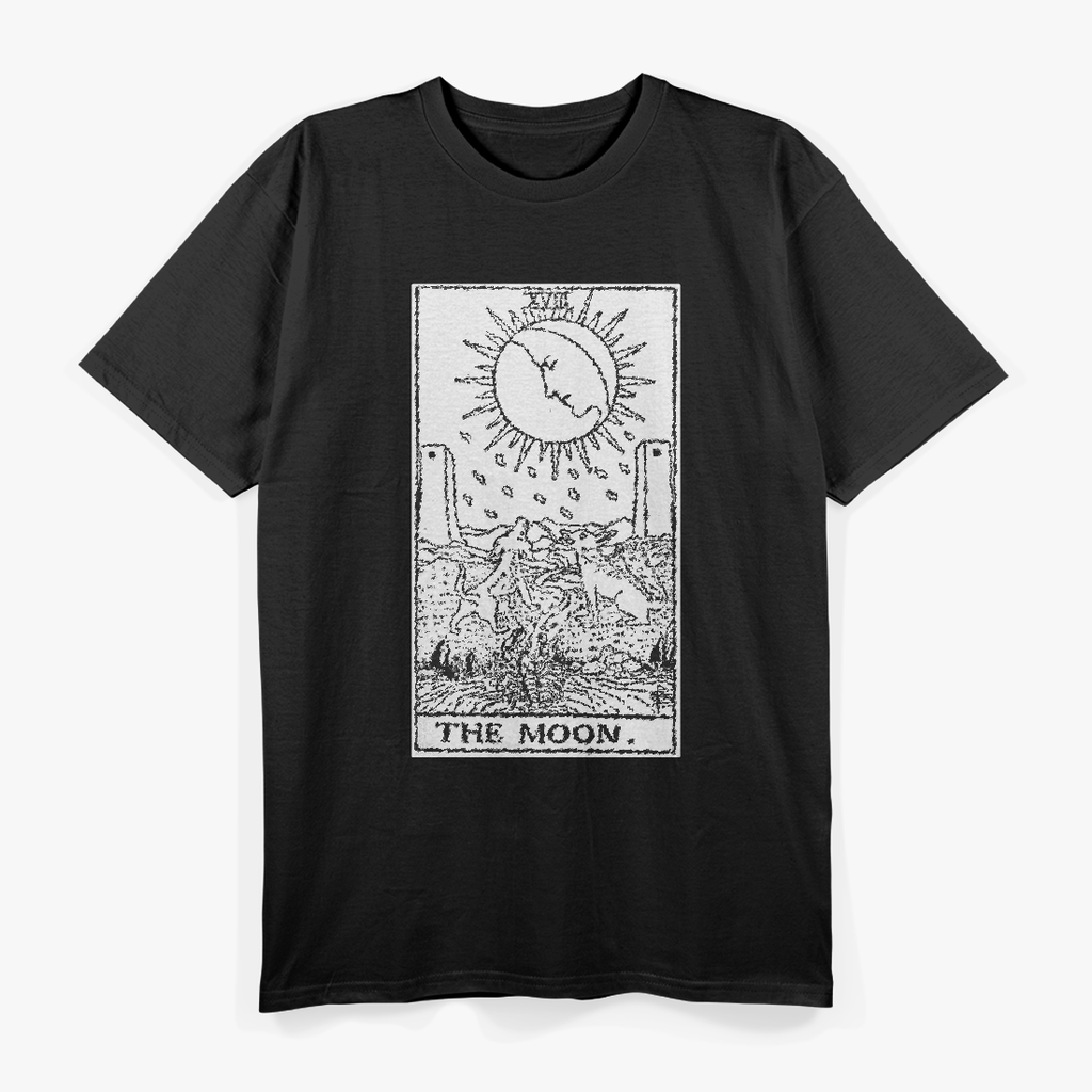The Moon Tarot Card Major Arcana Fortune Telling Occult T-Shirt