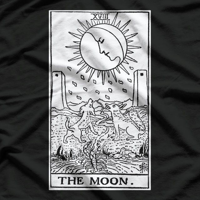 The Moon Tarot Card Major Arcana Fortune Telling Occult T-Shirt