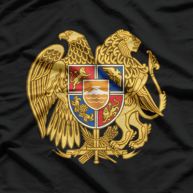 Armenia Coat of Arms Flag Vintage Patriotic Heritage T-Shirt