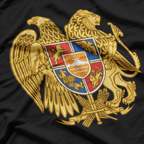 Armenia Coat of Arms Flag Vintage Patriotic Heritage T-Shirt