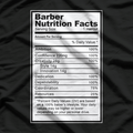Barber Nutrition Facts Funny Hair Stylist Gift Essential T-Shirt