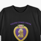 From the Heart – Purple Heart Military Veteran Honor T-Shirt