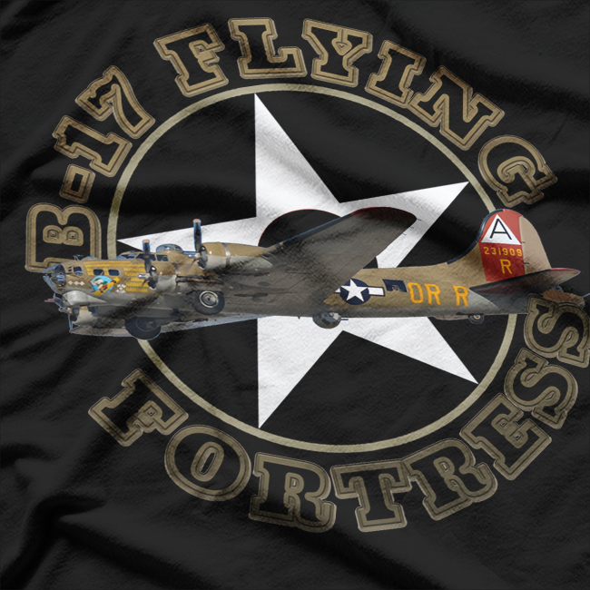 B-17 Flying Fortress WW2 Warplane T-Shirt