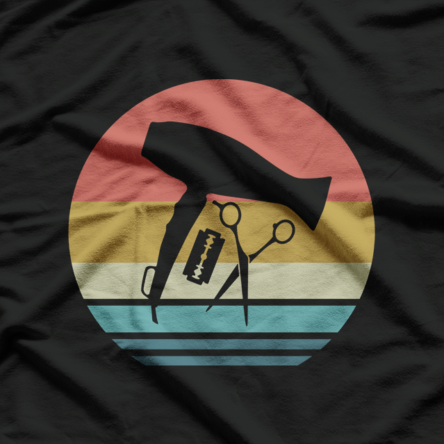 Hairdresser Vintage Retro Barber Hairstylist Salon T-Shirt