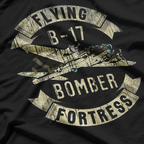 Vintage B-17 Bomber WW2 Airplane Military History T-Shirt
