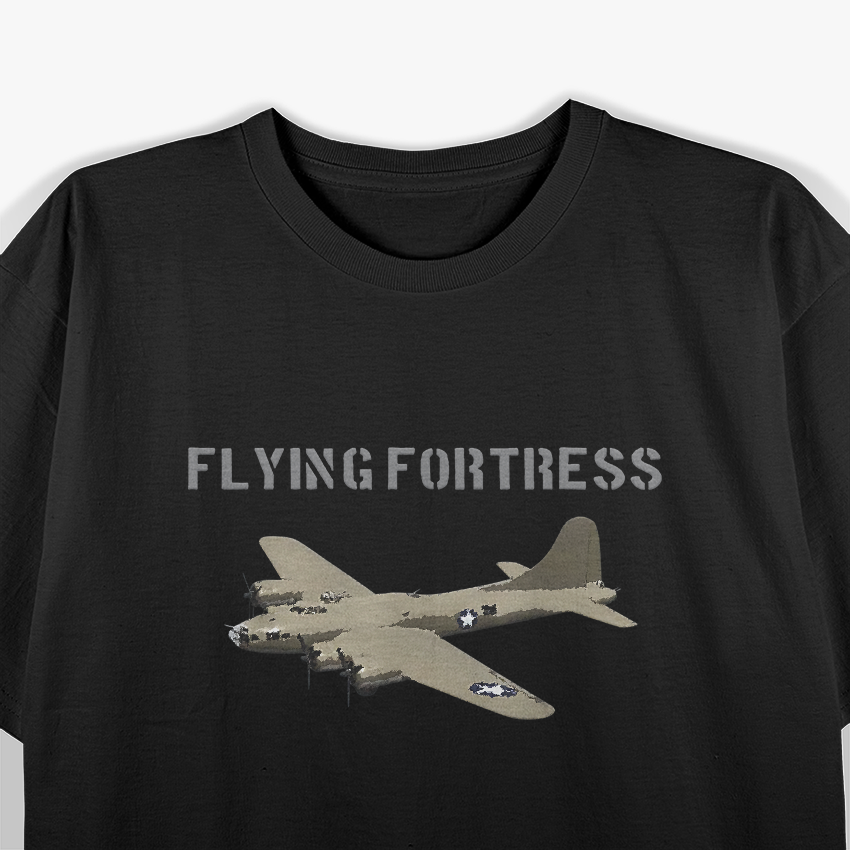 B-17 Flying Fortress Vintage WW2 Warplane T-Shirt