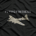 B-17 Flying Fortress Vintage WW2 Warplane T-Shirt