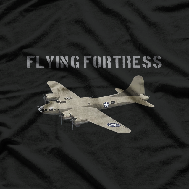 B-17 Flying Fortress Vintage WW2 Warplane T-Shirt