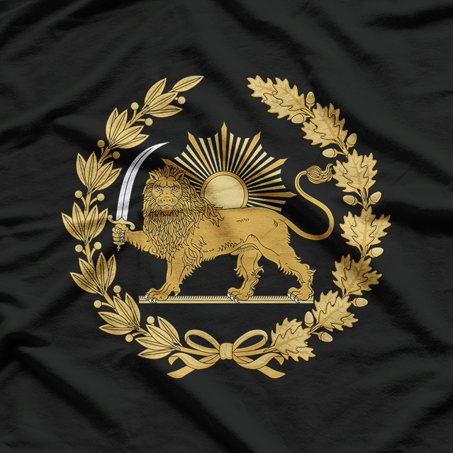 Iran Lion Empire Persian Culture Vintage History Art T-Shirt