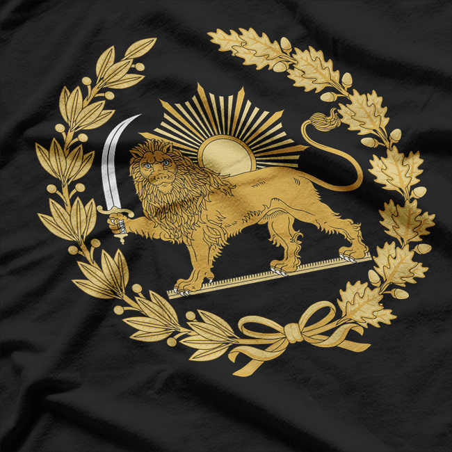Iran Lion Empire Persian Culture Vintage History Art T-Shirt