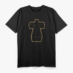 Justice Cross Gothic Faith Strength Symbolic T-Shirt