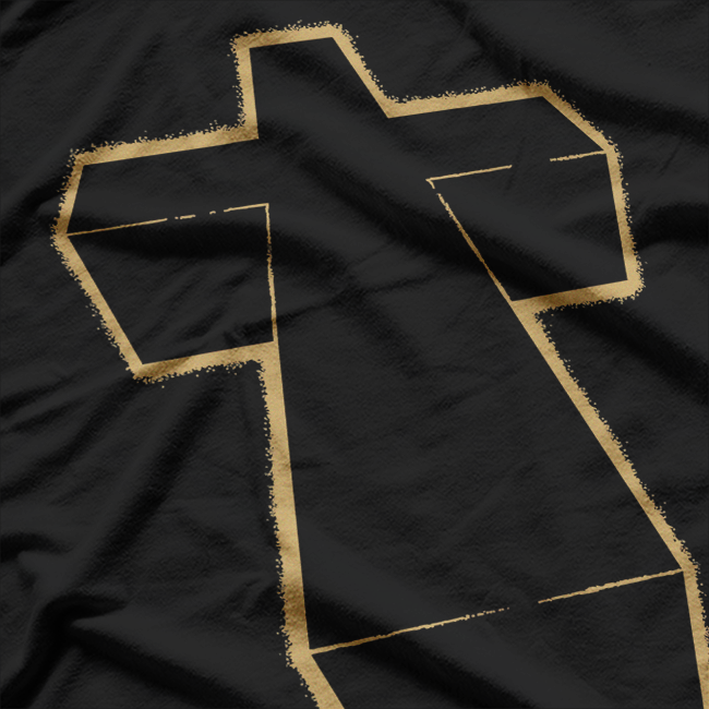 Justice Cross Gothic Faith Strength Symbolic T-Shirt