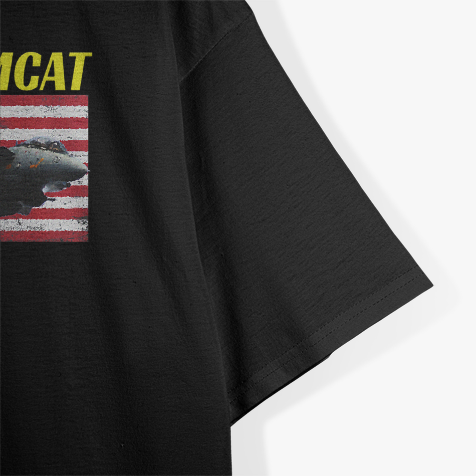 F-14 Tomcat Naval Aviation Fighter Jet Action T-Shirt