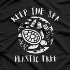 Keep the Sea Plastic Free Environmental Awareness T-Shirt