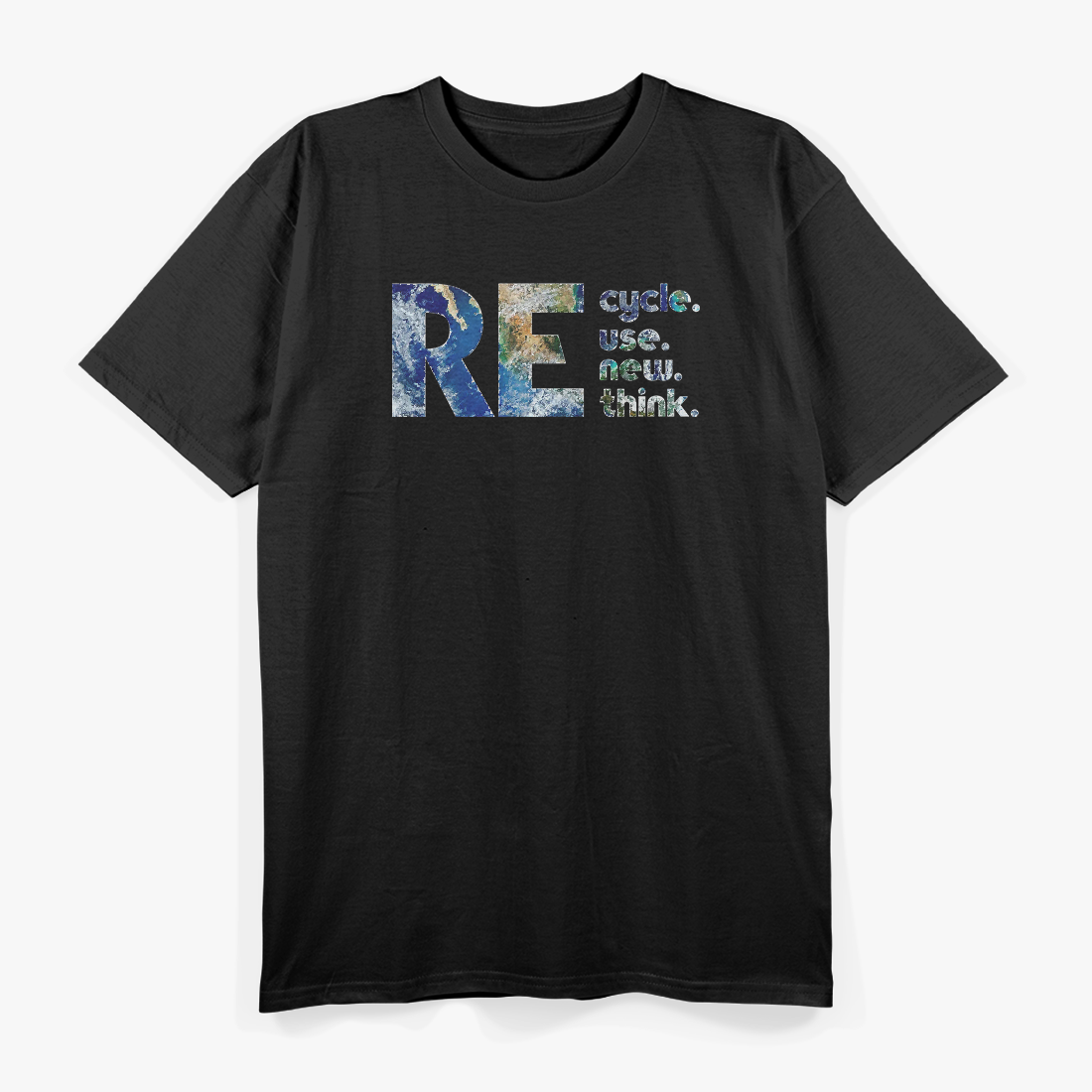 Recycle, Reuse, Renew, Rethink: Go Green T-Shirt