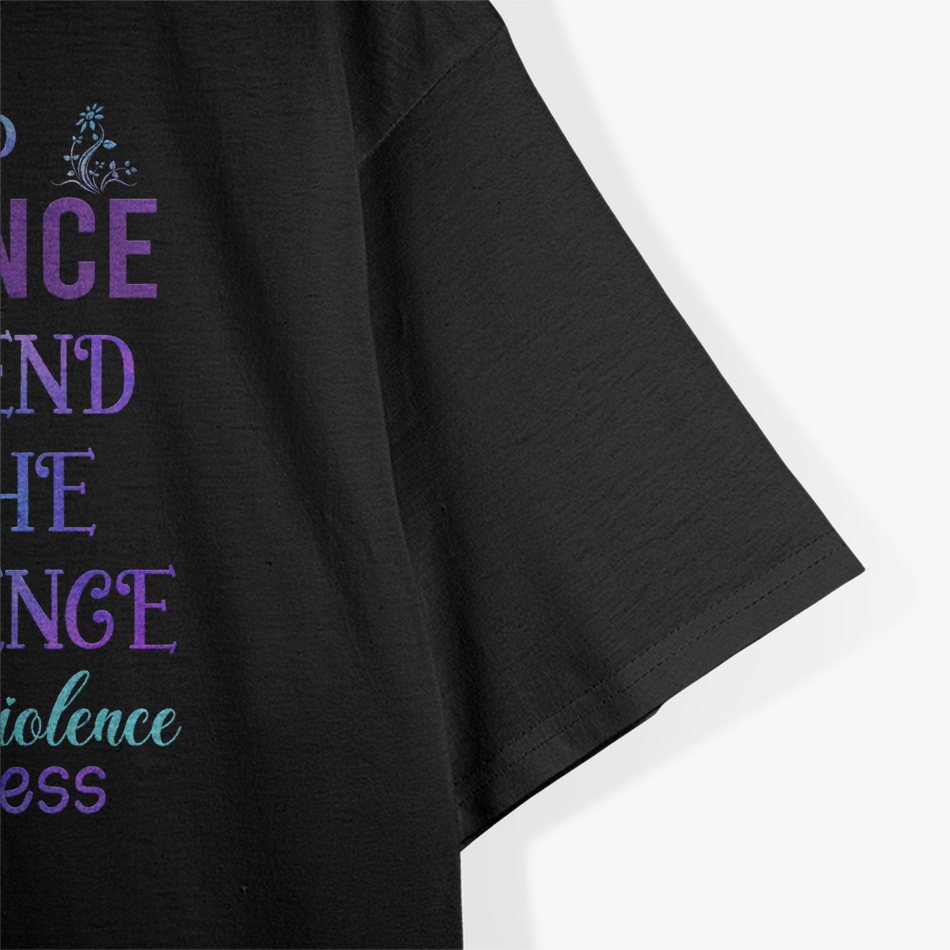 End Domestic Violence Awareness Purple Ribbon Support T-Shirt