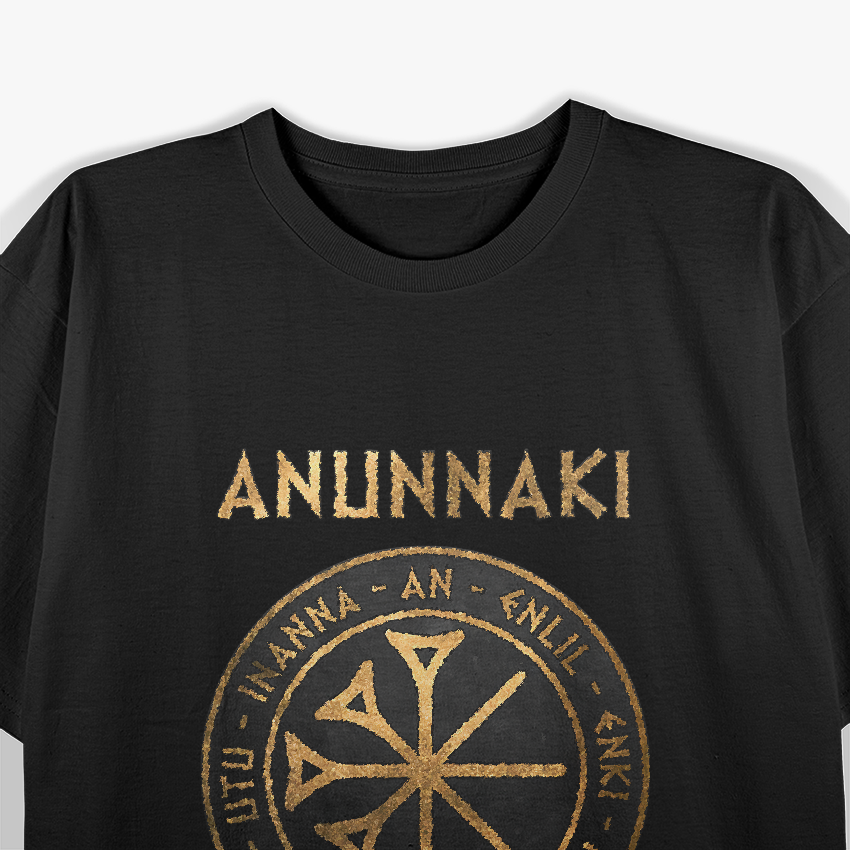 Anunnaki Ancient Gods of Mesopotamia – Mythological Symbol Design T-Shirt