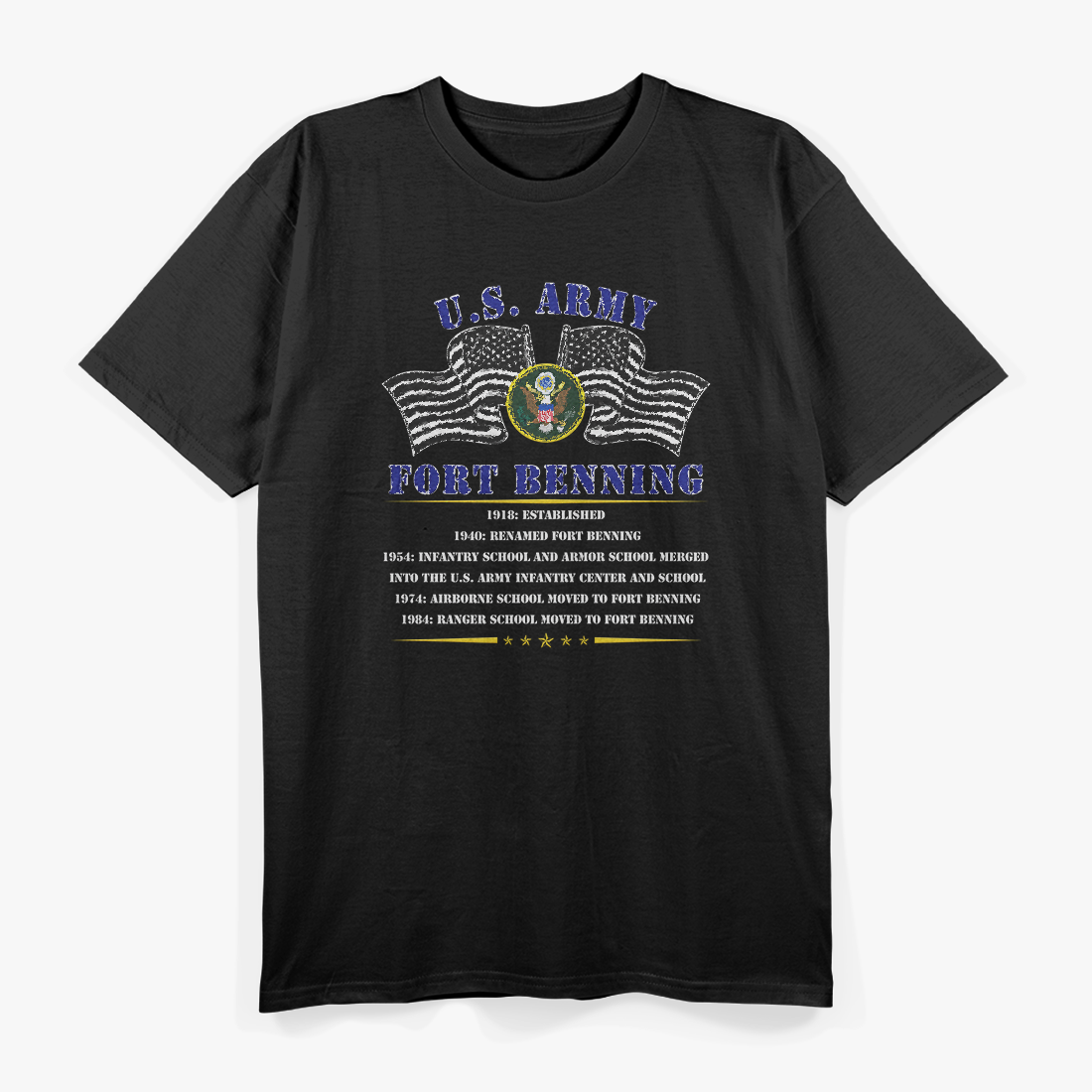 Fort Benning Legacy – Army History Tribute T-Shirt