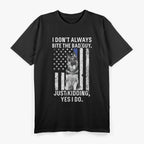 Funny K-9 German Shepherd Quote Police Thin Blue Line T-Shirt