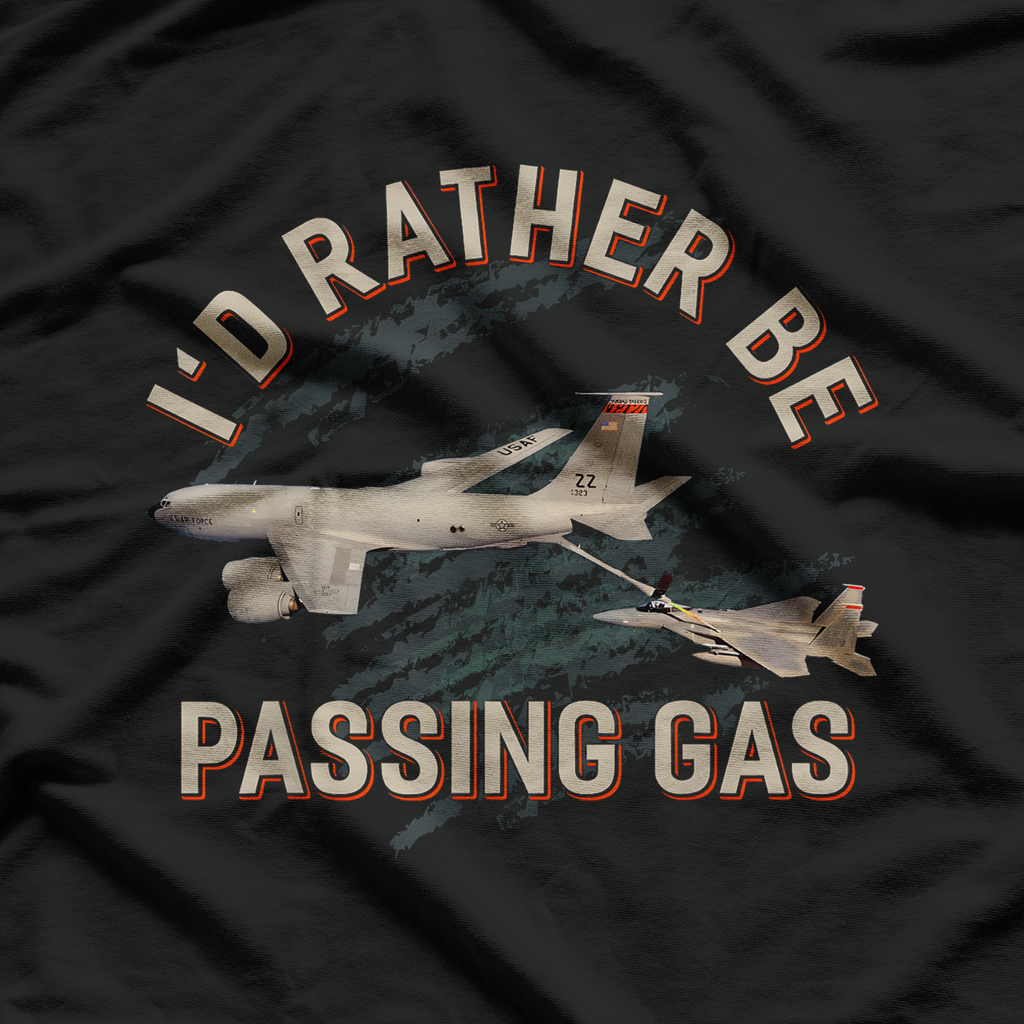 KC-135 F-22 Plane USA FlagT-Shirt