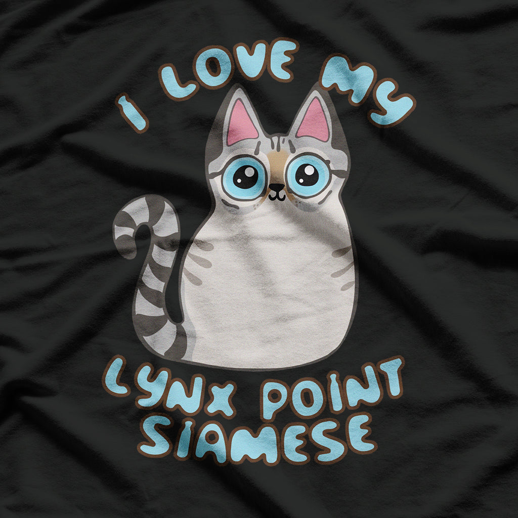 I Love My Lynx Point Siamese Cat Cute Kawaii Chibi Kitty T-Shirt