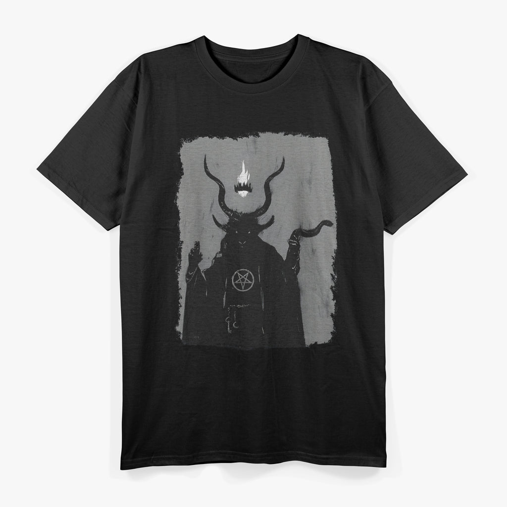 Lucifer Light Bearer Satanic Occult Baphomet Goat Atheist T-Shirt