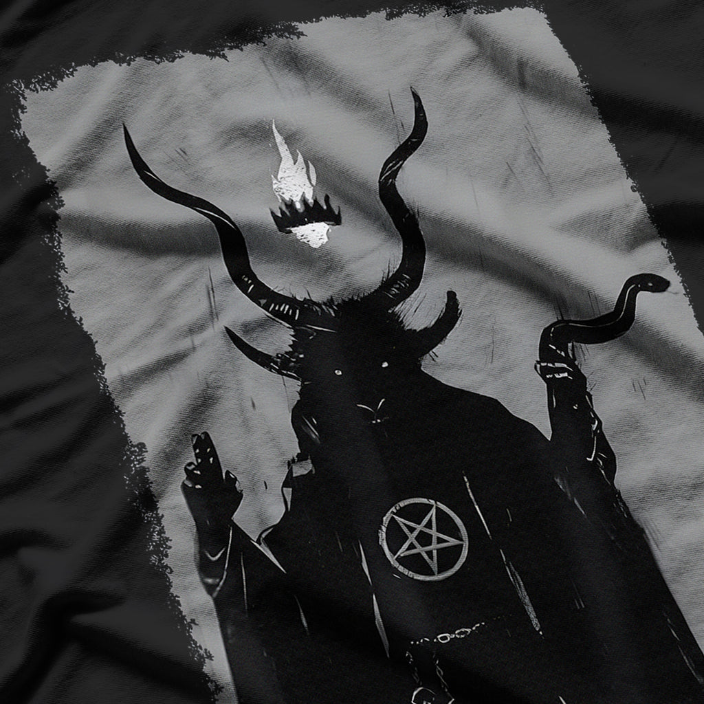 Lucifer Light Bearer Satanic Occult Baphomet Goat Atheist T-Shirt